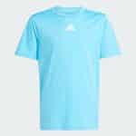 ADIDAS TR-ES 3-STRIPES TEE AND SHORTS SET JJ1031 - Image 2