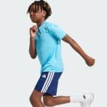 ADIDAS TR-ES 3-STRIPES TEE AND SHORTS SET JJ1031 - Image 4