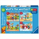 RAVENSBURGER MY FIRST PUZZLES 6/8/10/12 PCS WHATS THE WEATHER 03057