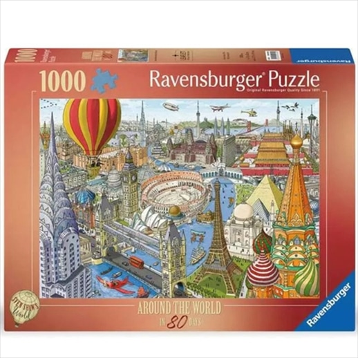RAVENSBURGER PUZZLE 1000 PCS AROUND THE WORD IN 80DAYS 12000169