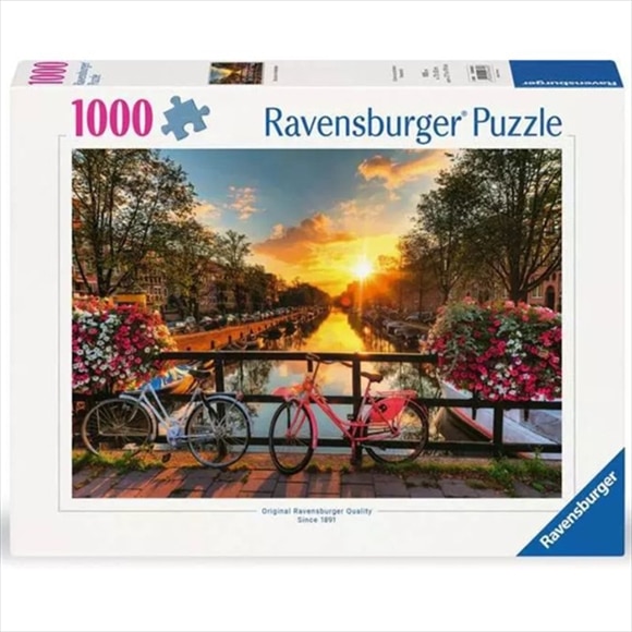 RAVENSBURGER 1000 PCS PUZZLE BICYCLES IN AMSTERDAM 12000662