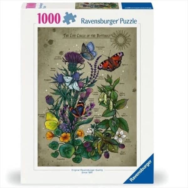 RAVENBURGER PUZZLE 1000 PCS -  LIFECIRCL BUTTERFLY 12001435