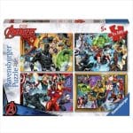 RAVENSBURGER 4X100 PCS PUZZLE AVENGERS 12004033