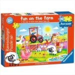 RAVENSBURGER 16PCS - FLOOR PUZZLE  FUN ON THE FARM FIRST 12004066