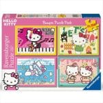 RAVENSBURGER PUZZLE 4X100PCS - HELLO KITTY 12004159