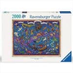 RAVENSBURGER PUZZLE 2000PCS HISTORICAL MAP 17440