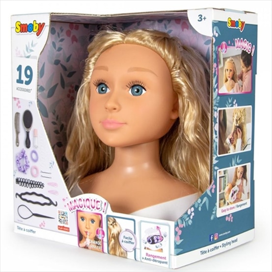 SMOBY MY BEAUTY BLONDE STYLING HEAD 7600320317