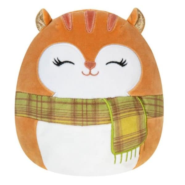 SQUISHMALLOWS PLUSH  ERIN THE SQUIRREL WITH SCARF 19CM SQHW00608