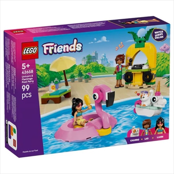 LEGO 42658 FRIENDS - UNICORN  FLAMINGO POOL PARTY