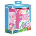 PEPPA PIG LUNCH BOX 800ML - ALUMINIUM WATER BOTTLE SET 482830