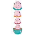 TOMY TOOMIES BABY TODDLER BATH TOY PEPPA PIG NESTING FAMILY 1000-73526 - Image 3