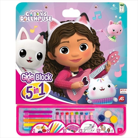 AS COMPANY GIGA BLOCK 5IN1 GABBY DOLLHOUSE 1023-62757