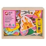 MAGNET BOX WOODEN - FAIRYTALE KINGDOM 1029-64046
