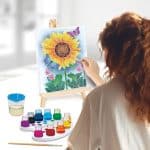WORKSHOP PAINTING WATERCOLOR PAINTS PAINTING SET WITH WOODEN EASEL 1038-11025 - Image 2