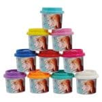 DOUGH DISNEY FROZEN POLYBAG WITH 10 POTS AND 3D CAPS 280GR 1045-03598 - Image 2