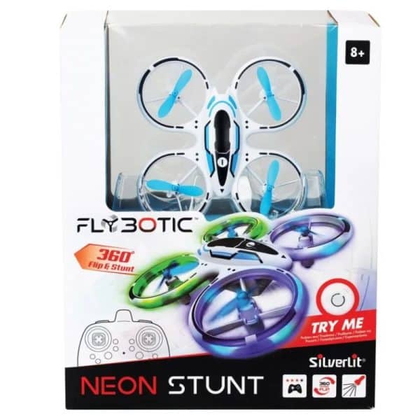 SILVERLIT REMOTE CONTROL DRONE NEON STUNT 7530-84827