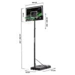 SALTA FORWARD BACKBOARD AND BASKETBALL POLE - BLACK 5132 - Image 2