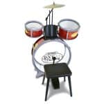 BONTEMPI DRUM SET 4PC WITH STOOL AND 2 STICKS 51 4504 - Image 2