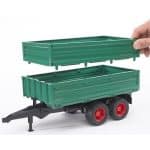 BRUDER TANDEMAXLE TIPPING TRAILER 02010 - Image 3