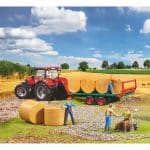 BRUDER 02220 BALE TRANSPORT TRAILER WITH 8 ROUND BALES - Image 3