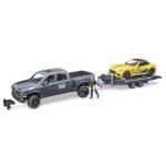 BRUDER RAM 2500 WITH RACING ROADSTER 02504 - Image 2