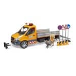 BRUDER 02677 MERCEDES BENZ SPRINTER MUNICIPAL VEHICLE WITH DRIVER AND ACCESORIES