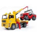 BRUDER  02750 MAN TGA BREAKDOWN TRUCK WITH CROSS COUNTRY VEHICLE