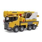 BRUDER 03571 SCANIA SUPER 560R LIEBHERR CRANE TRUCK WITH LIGHT AND SOUND MODULE - Image 3