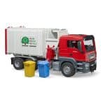 BRUDER MAN TGS SIDE LOADING GARBAGE TRUCK 03761