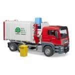 BRUDER MAN TGS SIDE LOADING GARBAGE TRUCK 03761 - Image 3