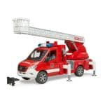 BRUDER 02673 MB SPRINTER FIRE SERVICE WITH TURNTABLE LADDER, PUMP AND LIGHT SOUND MODULE *D*