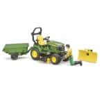 BRUDER 062104 BWORLD GARDENKEEPER WITH JOHN DEERE LAWNMOWER TRACTOR - Image 3
