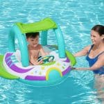 BESTWAY H2OGO! SPACE SPLASH INFLATABLE BABY BOAT WITH SUNSHADE 34149 - Image 2