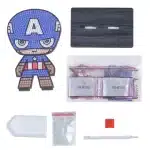 CRAFT BUDDY FIGURE CRYSTAL ART CAPTAIN AMERICA MCU005 - Image 2