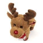 XMAS REINDEER WITH GREEK CAROLS 19CM 8185 - Image 2