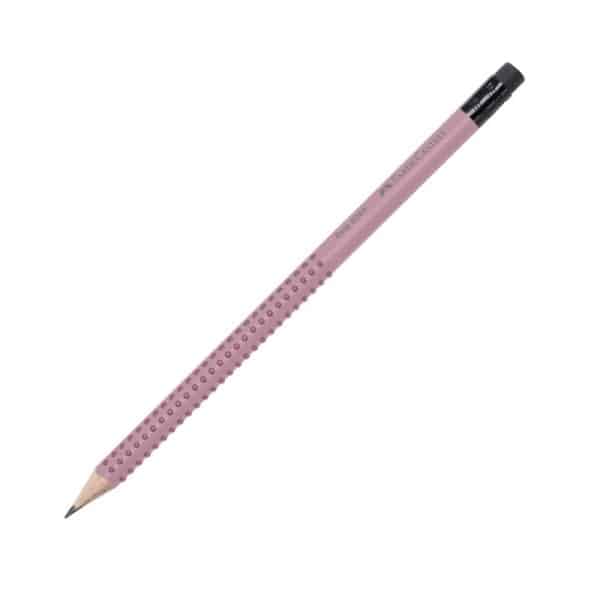 FABER GRIP PENCIL ROSE WITH ERASER