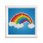 DIAMOND DOTZ - RAINBOW WITH FRAME DD1.007F