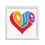 DIAMOND DOTZ LOVE WITH FRAME DD1.012F