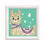 DIAMOND DOTZ LLAMA HEART WITH FRAME DD10.37F