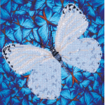 DIAMOND DOTZ FLUTTERBY WHITE