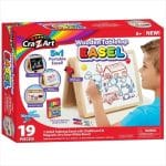 CRA-Z-ART TWO-SIDED TABLETOP WOODEN EASEL - 19 PCS 14058