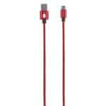 SPARTAN GEAR - DOUBLE SIDED USB CABLE TYPE C LENGTH: 2M RED - Image 2