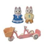 SYLVANIAN FAMILIES - TANDEM CYCLING SET HUSKY SISTER BROTHER 5637 - Image 2