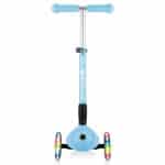 GLOBBER SCOOTER JUNIOR FOLDABLE FANTASY LIGHTS FLOWERS PASTEL BLUE 433-200 - Image 2