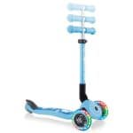 GLOBBER SCOOTER JUNIOR FOLDABLE FANTASY LIGHTS FLOWERS PASTEL BLUE 433-200 - Image 4