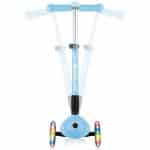 GLOBBER SCOOTER JUNIOR FOLDABLE FANTASY LIGHTS FLOWERS PASTEL BLUE 433-200 - Image 5