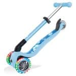 GLOBBER SCOOTER JUNIOR FOLDABLE FANTASY LIGHTS FLOWERS PASTEL BLUE 433-200 - Image 6