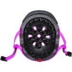 GLOBBER HELMET ELITE LIGHTS XS/S 48-53CM PINK FLOWERS 507-110 - Image 3