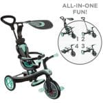 GLOBBER TRICICLE TRIKE EXPLORER 4 IN 1 MINT 632-206-3 - Image 4