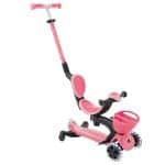 GLOBBER SCOOTER GO.UP BABY LIGHTS 360 CORAL PINK 844-210